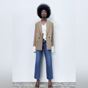 Zara Oversized Double Breasted Jacket